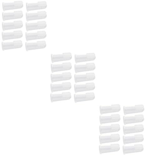 Beaupretty 30 Stk Zahnbürste Haustier-fingerbürste Reinigungsbürste Für Haustiere Mundbürste Für Haustiere Haustierbürste Sauber Reinigungsmittel Weiß