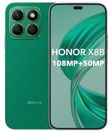 HONOR X8B 4G Smartphone 8GB 256GB, 108MP+50MP, AMOLED 6.7, 4500mAh Batería, Android 13, Dual Sim, NFC, Google Play, Verde
