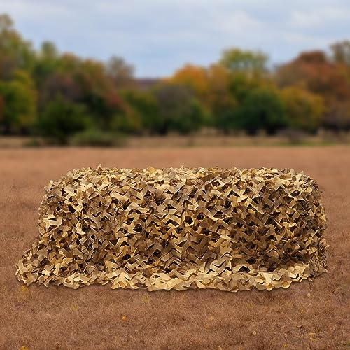 Tarnnetz,Tarnband,Tarnnetz für Jagdjalousien,210D Oxford Fabric Tarnnetz,Freies Schneiden Camo Tarp,woodland army camouflage net For Hunting Photography Military Activities (Wüste Camo, 3*5m)