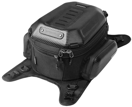 Motorbike Rear Rocker Bag Universeller Wasserdichter 15-18-Liter-Motorrad-Tankrucksack Für Die Meisten Enduro-/Dual-Sport-/Adv-Motorräder EVA-Hartschalen-Rucksack Motorcycle Side Bag ( Color : Carbon