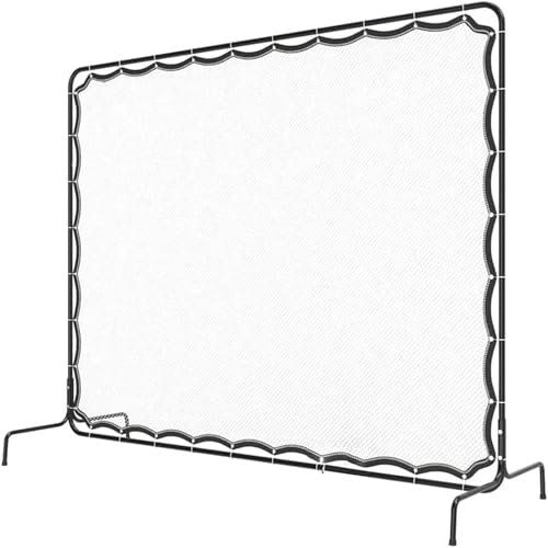 Tennis-Rebounder-Netz Mit Eisenrohrrahmen, 9 X 7 Fuß Große Rebound-Übungswand, Tennis-Backboard-Netz for Das Training Auf Tennisplätzen Im Innen- Und Außenbereich
