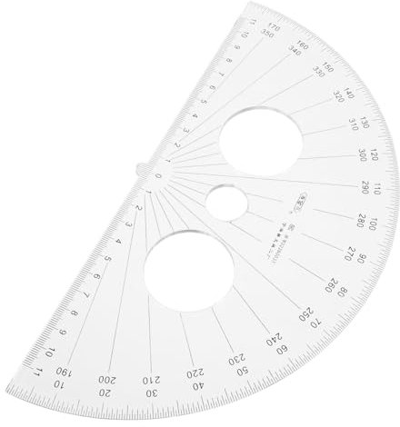 Lurrose Winkelmesser Aus Kunststoff 180 Grad Halbkreis Messwinkelmesser Für Schülerbedarf Zeichnen Messen