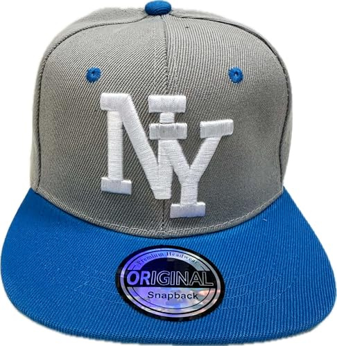Snapback USA keps teenie keps keps keps trucker cappy sport NY tonåring grafisk stil, Grå turkos, One size