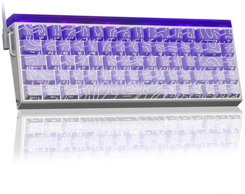 AULA Hero 68 HE 60% Gaming Keyboard Wired, Hall Effect Magnetic Switch Keyboard with Adjustable Actuation, Fast Trigger Mode, 8K Hz Polling Rate, 0.125ms Latency,Side Printed PBT Keycaps, RGB Backlit