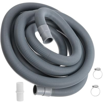 Gadpiparty Drain Pipe Extension Pipe for Washing Machine and Dishwasher Flexible Water Hose Connector for Kitchen Sink Installation and Portable Washer Use