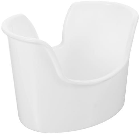 Lavabo Orecchie Bianco in Plastica, Bacinella Reniforme | Lava Orecchie, Contenitore per Lavaggio Auricolare, Leggero e Facile da Trasportare