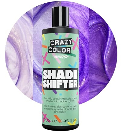 Crazy Color Shade Shifter | Pastel Hair Color Mixer & Gloss | Blend with Semi-Permanent Hair Dye or Pigment Drops | Create Custom Pastel Shades | Adds Shine | 250 ml