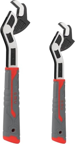 Llave ajustable de tubo de ajuste rápido, juego de llaves autoajustables con mango rápido para coche, hogar, industria, llave de combinación, alicates para bombas de agua (2 unidades)