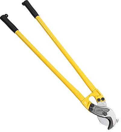Aumotop Tagliacavi Manuale Forbici per Cavi in ​​acciaio Al Carbonio di Grado Industriale per Tagliare Cavi Fino a 10 Mm di Diametro, Comoda Impugnatura in Gomma Uso Industriale