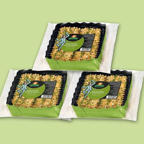 Pack 3 Confezioni Chiacchiere al PISTACCHIO Glassate 525g - Sfoglie Croccanti Veneziane con Granella | Gecchele dal 1883 | Dolce Carnevale Premium