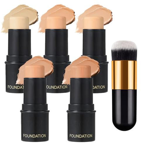 Lot de 6 bâtons de contouring, surligneur, crayon contour du visage, longue durée, hautement pigmenté, résistant à la transpiration, kit de surligneur 2 en 1 pour un look moulé