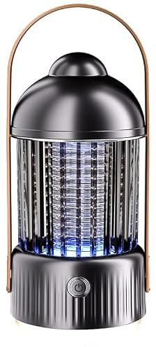 Lampara Mosquitos, Mata Mosquitos Electrico con luz UV, Antimosquitos Electrico Recargable por USB, Atracción de 360° de Trampas de Insectos Eléctricas para Casa, Jardín, Patio, Camping
