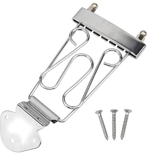 6 Saiten E Bass Gitarre Ersatzteil Zubehör Gitarren Trapez Saitenhalter Brücke, Gitarren Saitenhalter Trapez Brücke