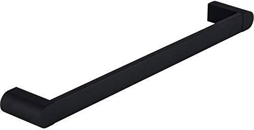 Gedotec Handtuchhalter | PACIFIC | Bad Handtuchstange Metall schwarz matt | 1 Stück | Handtuch-Reling mit Länge 490 mm | Badetuchstange Vintage für Wand-Montage Design Handtuch-Aufhänger zum Schrauben