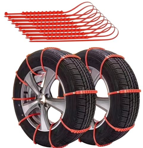 Catene da neve a fascette universali facili da montare per tutte le misure 20 pezzi