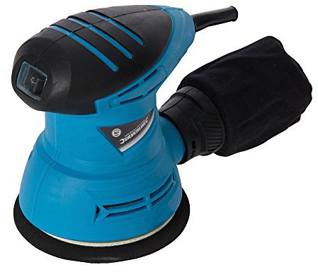 Loops 240W Lightweight Random Orbital Sander & Dust Extraction Bag – 125mm Hook Backing Pad | Mains Powered Sanding Tool Perfect for Wooden Door/Frame – Interior Preparation Tool
