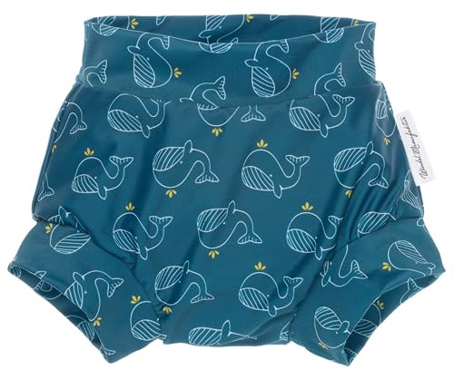 Windelmanufaktur waschbare und wiederverwendbare Schwimmwindel, Badewindel - Made in Germany (Wale, M)
