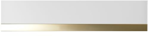 Küppersbusch CSZ 6800.0 Zubehörschublade + ZC 8022 Glasfront Weiß + Designleiste Gold