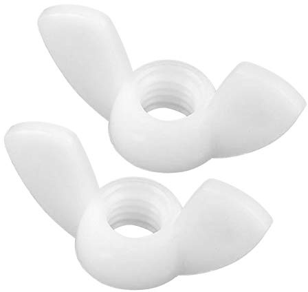 Yudesun 10-40Stck Eisenwaren Befestigungen Nylon Flügelmuttern Schrauben Bolzenkappe Hand Festziehen Kunststoff Schmetterlingsmuttern M3-M12