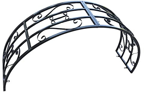 Arche Jardin Demi-Circulaire,Arceau À Rosiers Sur La Porte Extérieure,Arche À Rosiers De Plantes Grimpantes,Pour La Porte De La Cour De La Villa Arche Décorative En Métal,Résistant Aux Intempéries