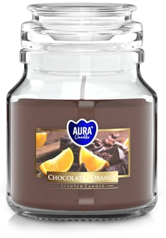 Duftkerze Candle Schoko-Orange Mini mit Deckel - Duftkerzen im Glas Kerzen Aesthetic - Kerze im Glas Candles Aesthetic - Kerzen im Glas Schmuckkerze