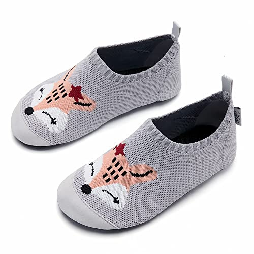 IceUnicorn Hausschuhe Kinder Jungen Mädchen Slippers Pantoffeln | Atmungsaktive Leicht Rutschfest Turnschläppchen Hüttenschuhefür Kindergarten Kita
