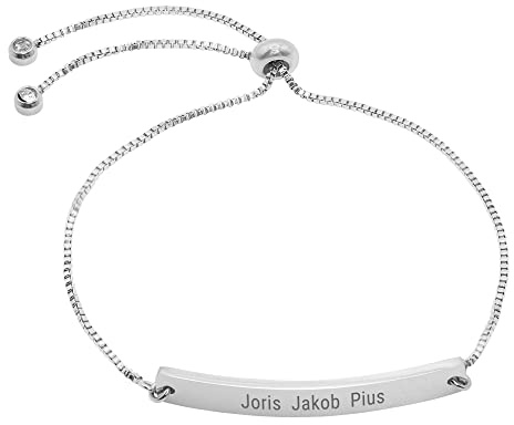 Heideman Armband Damen Initial mit Gravur Edelstahl personalisiert | Individuelles Geschenk für Freundin oder Partnerin, hautfreundlich und nickelfrei, in mehreren Farben wählbar