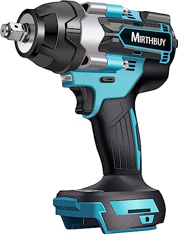 MIRTHBUY 700N.m Akku Drehschlagschrauber 18V, Akku Schlagschrauber 1/2 zoll, Bürstenloser Schlagschrauber Schraubenschlüssel For Makita BL1830, BL1830B, BL1840, BL1840B, BL1850, BL1850B, BL1860B