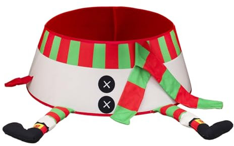 Aizuoni Weihnachtsbaum-Basiskragen - Weihnachtsbaum-Rock-Kragen-Ring-Ständer | Weihnachtsbaum Rock Mit Fußdekor | Weihnachtsbaum Ständerabdeckung Für Neujahrsfeiertage