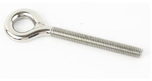 LEBEE Zixinz-Zylinderschrauben 304 Edelstahl Schafauge Schraube Bolzen Ring Haken M4 M5 M6 M8 M10 M12 M16 M20, 1-2 Stück, Korrosionsbeständigkeit (Color : Closed Hook, Size : M8 2pcs)