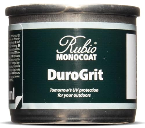 Rubio Monocoat DuroGrit Outdoor Wood Oil, Stain & Sealer - Sutton Grey | 1 Layer, UV Protection for Deck, Fence & Furniture | 30 ml Sample