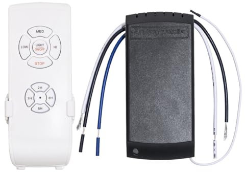 Rordigo Deckenventilator-Lampen-Fernbedienungssatz, Zeitsteuerungsschalter, 110 V, Universal, 1 Set