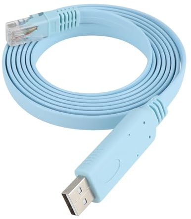Hugfads Cavo USB a Console con Chip PL2303GT per Router e Switch Cisco 1.8M,Connessioni Terminali Affidabili e Veloci