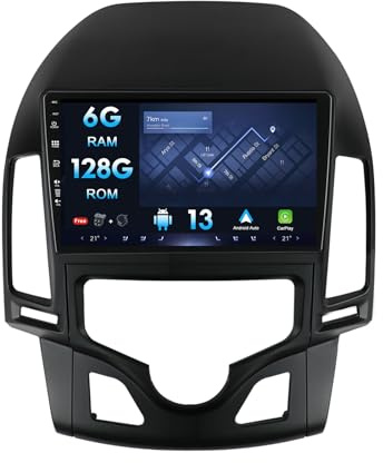 MISONDA 6GB+128GB Autoradio Android 13 2 Din 9 Pouces IPS Écran Tactile pour Hyundai I30 (2006-2011) Radio Soutien GPS Navi|Bluetooth|Dab+ |USB|Carplay |WLAN |4G|MirrorLink|RDS|360Caméra