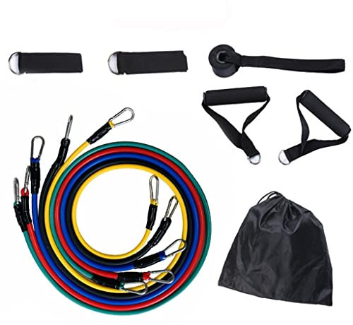 ZHTAISOU 11 Teile/Satz Latex Widerstand Band Training Übung Rohr Yoga Seil Ziehen Elastische Gummi Expander Fitness Ausrüstung Gürtel