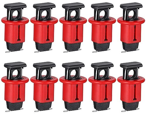 Miawtro Miniatur-Leitungsschutzschalter, 10 Stück Leitungsschutzschalter, Praktisches Sicherungsgerät Für Sicherungsautomaten, Professionelle Luftschalter-Schloss Das Den Leistungsschalter Verriegelt