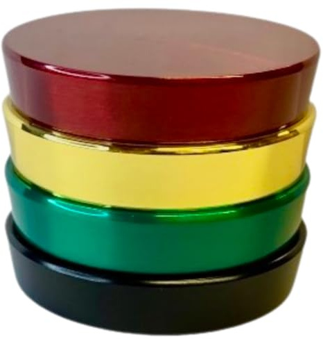 Tower Herb Grinders, Grinder Portable Zinc Alloy Metal Grinder, Multicolour 40mm,