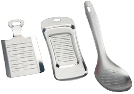 PRETYZOOM Set De 3 Molinillos De Ajo y Presas De Jengibre Acero Inoxidable Diseño Ergonómico Adecuado Para Hogar Restaurante Hotel