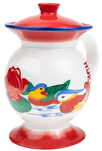 OFFSCH Tasse Rétro en Céramique, Style Vintage, Anse, Usage Quotidien