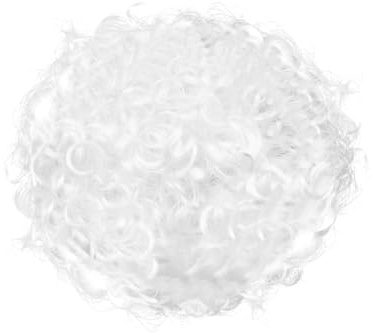Veemoon Grandma Wig Costume White Old Lady Wig Costume Adult for Cosplay Party