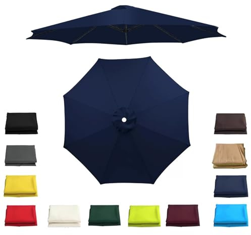 Umbrella Replacement Canopy Outdoor Patio Table Market Yard Umbrella Replacement Cover 6/8 Ribs Garden Parasol Canopy 6.5ft/7.5ft/9ft/10ft Replacement Top