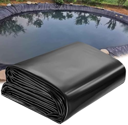 Robuste Teichfolien, 5 x 10 m, wasserdichte Membran für Gartenpools, langlebige Polyethylen-Folie, ideal für Fischteiche, Outdoor-Planenunterlage