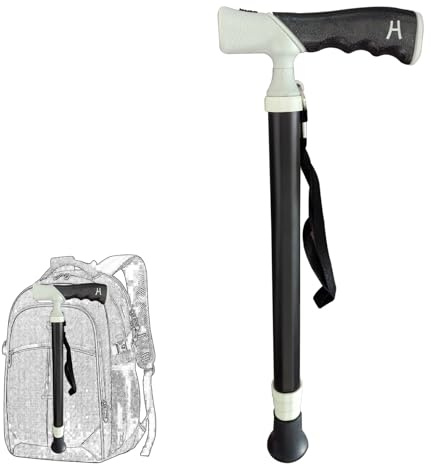 Trekking Poles,Dual-purpose hiking stick -Daily walking/hiking,Adjustable, Lightweight Trekking Poles,Compact Travel Design(1PC)