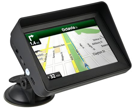 Brynest 5Inch Sat Nav, HD Touch Screen GPS Navigation for Cars Trucks with UK, Europe Maps, HGV Sat Nav Trucks, Lifetime Free Updates, Support Postcode Search, Speed Camera Alert, Voice Guidance, POI