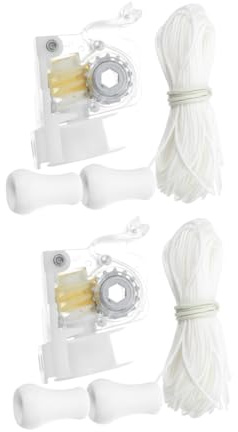 Cabilock 2juegos Enrollador De Cordón para Persianas Mecanismo De Control De Persianas Horizontales Accesorios para Apto para Cortinas y Enrollables Sistema De Cordón para Horizontales