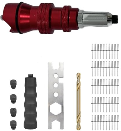Aluminium Adaptateur électrique alliage Adaptateur Rivet Machine Conversion portable Portable Drill Force rapide JOIN RIVEAUX 2,4-4,8 mm