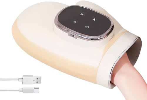 Nankoyal Massaggiatore per Mani con Testina - Schermo HD 3 Temperature | Apparecchio Elettrico per Massaggio alle Mani | Per Anziani Uomini Donne Lavoro D'ufficio E