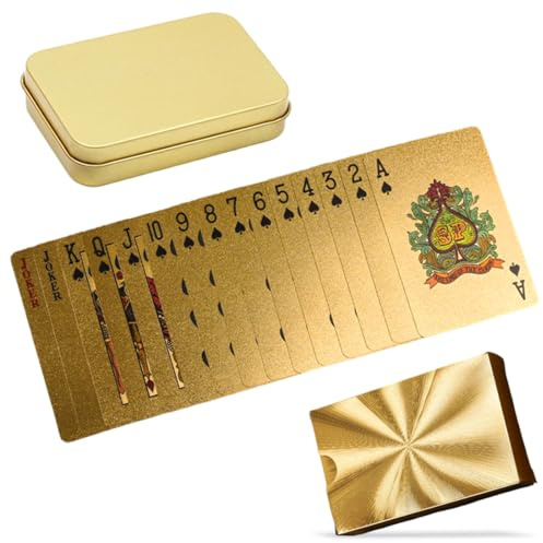 Cartes de Jeu Noires Imperméables en PVC, Set de 54 Cartes en Plastique Solides, Design Luxueux Black Diamond, Avec Boîte de Rangement, Parfaites pour Cadeaux et Jeux de Fête