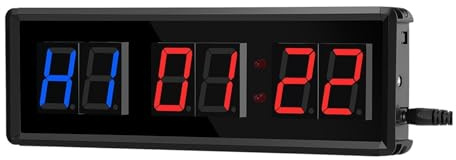 Orologio Da Palestra Timer portatile for allenamento in palestra, orologio fitness con conto alla rovescia/cronometro timer a intervalli Gara for sportivo a distanza