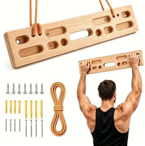 VeftBltrem Hangboard für Kletterer,Tragbares Kletterhangboard, Fingerkraft Training, als Hangboard für Klettertraining Indoor und Outdoor für Einsteiger ins Klettertraining, Sportklettern & Bouldern
